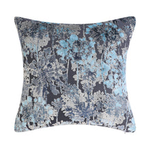 Kate Aurora 1 Piece Jacobean Floral Chenille Ultra Plush & Fluffy 18"x 18" Filled Accent Throw Pillow With Removable Shell/Co