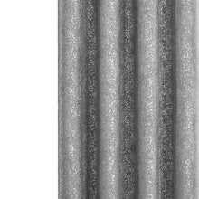 GoodGram Montauk Accents 2 Piece Grommet Top Sparkly Metallic Light Filtering Window Curtains - 63 in. Long - Gray