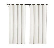 GoodGram 2 Pack: Hotel Thermal Grommet 100% Blackout Curtains - 52 in. W x 90 in. L, White