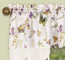 Kate Aurora Embellished Butterflies Garden Kitchen Curtain Tier & Swag 3 Piece Set