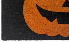 Kate Aurora Halloween Jack O' Lantern Pumpkin Bristled Coir Outdoor Welcome Mat - 18"x30"