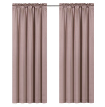 Kate Aurora 6 Piece Maison Estate Collection Semi Sheer Window Curtains & Beaded Valance Set - Dusty Rose