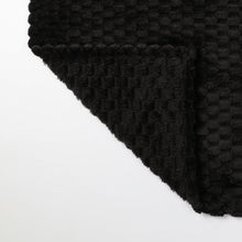 Kate Aurora Leylani Ultra Soft & Plush Luxurious Accent Throw Blanket - 50 in. W x 60 in. L - Black