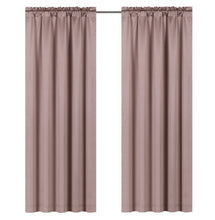 Kate Aurora Lux Living Complete 9 Piece Semi Sheer Rod Pocket Window Curtain & Valance Set - 52 in. W x 84 in. L, All Blush