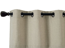 Kate Aurora Oversized Grommet Top Window Valances - Linen