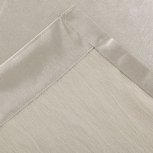 Kate Aurora 7 Piece Hampton Elegance Sheer Curtain Panels & Beaded Valances Set - Beige Beige