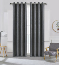 Kate Aurora Hotel Chic 2 Pack Light Filtering Grommet Top Window Curtains - 52 in. W x 84 in. L, Gray