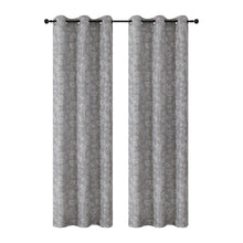 Kate Aurora 2 Piece Maxie Floral Grommet Top Window Curtain Panels - 84 in. Long