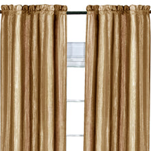 GoodGram Ombre Crushed Satin Sheer Single Window Curtains & Valances - 50 in. W x 63 in. L, Sandstone