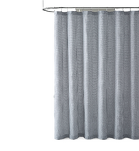 Hotel Collection Premium Waffle Weave Fabric Shower Curtain by Kate Aurora - Gray