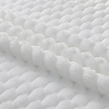 Kate Aurora Leylani Ultra Soft & Plush Luxurious Accent Throw Blanket - 50 in. W x 60 in. L - White