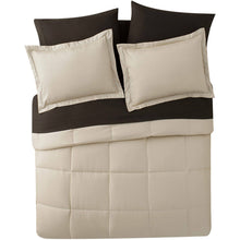 Kate Aurora Living Goose Down Alternative Bed in a Bag Complete Comforter Set - King, Brown