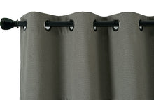 Kate Aurora Oversized Grommet Top Solid Color Window Valance - 50 in. W x 18 in. L, Monroe Gray