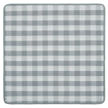 Kate Aurora 2 Pack Country Farmhouse Buffalo Plaid Zippered Pillow Covers - 18 in. W x 18 in. L, Gray