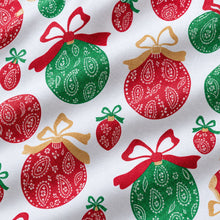 Kate Aurora Holiday Living Sparkle Christmas Ornaments Fabric Shower Curtain