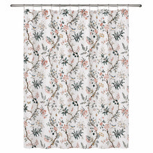 Kate Aurora Botanical Gardens & Birds Chic Fabric Shower Curtain - Standard Size