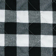 Kate Aurora 2 Pack Gingham Plaid Checkered Gingham Country Farmhouse Oven Mitts - 17 in. W x 17 in. L, Black/White