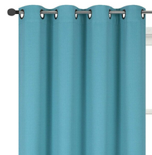 Kate Aurora 100% Thermal Blackout Bath & Kitchen Window Curtains - 50 in. W x 45 in. L, Teal