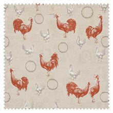 Kate Aurora Living Country Farmhouse Red Rooster Barn 3 Piece Kitchen Curtain Tier & Valance Set - 56 in. W x 15 in. L