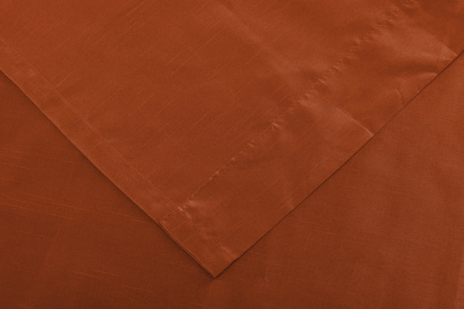 Kate Aurora 1 Piece Autumn Cinnamon Spice Faux Silk Lightweight Transparent Sheer Grommet Top Curtain Panel - 90 in. Long
