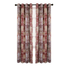 Kate Aurora Traditional Designs 2 Pack Atlanta Scroll Grommet Top Curtain Panels - 84 in. Long - Marsala