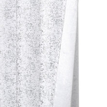 Kate Aurora 2 Piece Sadie White Metallic Sparkle Grommet Top Room Darkening Curtain Panels - 95 in. Long