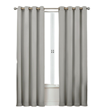 GoodGram 2 Pack: Hotel Thermal Grommet 100% Blackout Curtains - 52 in. W x 84 in. L, Cambridge Gray