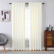 Kate Aurora Basic Drape Light Filtering Woven Jacquard Thermal Single Rod Pocket Window Curtain Panel - Beige