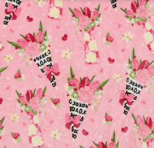 Kate Aurora Valentine's Day Flower Bouquet Oversized Pink Accent Throw Blanket - 50 in. X 70 in.