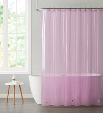 Kate Aurora Transparent Pastel 6 Gauge Hotel Non-Toxic Odor Free PEVA Shower Curtain Liner - Mold & Mildew Resistant - Purple