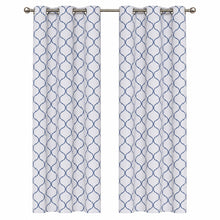 Kate Aurora 4 Piece Navy Blue Dorm Essentials Room Darkening Coordinated Grommet Top Curtain Panels