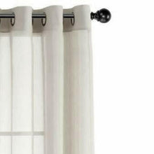 GoodGram Basic Home Grommet Top Sheer Single Window Curtain - 52 in. W x 45 in. L, Beige