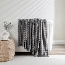 Kate Aurora Prestige Ultra Soft & Plush Accent Throw Blanket - 50 in. W x 60 in. L - Gray