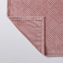 Kate Aurora Ultra Soft & Plush Hypoallergenic Boston Geo Accent Fleece Throw Blanket - 50" x 60" - Rose
