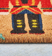 Kate Aurora Christmas Nutcracker Toy Soldier Bristled Coir Outdoor Welcome Mat - 18"x30"
