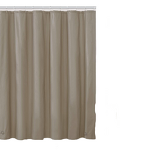 Kate Aurora Hotel Collection Heavy Duty Odor Free Mold & Mildew Resistant Extra Long Taupe Peva Vinyl Shower Liner - 72 In. W