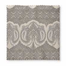 Kate Aurora French Chateau Paisley Chic Premium Fabric Shower Curtain - Gray