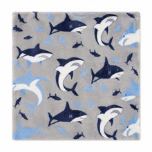 Kate Aurora Juvi Blue & Gray Baby Shark Ultra Plush Fleece Accent Throw Blanket - 50 in. W x 60 in. L