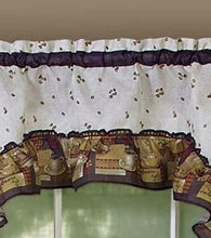 GoodGram Coffee Complete Kitchen Curtain Tier and Swag Set - 58 in. W x 24 in. L
