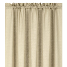 Kate Aurora Living Textured Crepe Sheer Single Window Curtain Treatments And Valances - 52 in. W x 84 in. L Single Panel, Bei