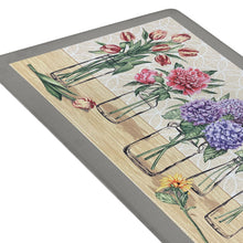Kate Aurora Anti Fatigue Memory Foam 18" X 30" Garden Blossom Floral Kitchen Floor Mat