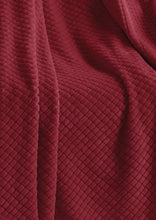 Kate Aurora Living Ultra Soft And Plush Tufted Hypoallergenic Fleece Throw Blanket Covers - Burgundy