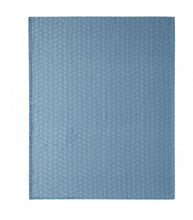 Kate Aurora Pastel Chic Embossed Leaves Ultra Plush Accent Throw Blanket - 50 in. W x 60 in. L - Blue