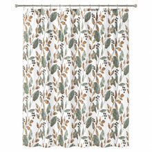 Kate Aurora Kali Autumn Botanical Retreat Fall Fabric Shower Curtain - Standard Size