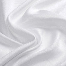 Kate Aurora Serena Elegant Jacquard Woven Fabric Shower Curtain - Standard Size - White
