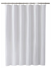 GoodGram Basics Waterproof White Fabric Shower Curtain Liner With Rust Proof Metal Grommets - Standard Size