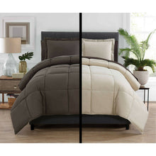 Kate Aurora Living Goose Down Alternative Bed in a Bag Complete Comforter Set - King, Brown