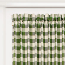 GoodGram Buffalo Check Gingham Custom Window Curtain Treatments - Single Curtain Panel 42 in. W x 84 in. L, Sage