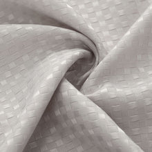 Kate Aurora Giselle Square Textured Spa Retreat Fabric Shower Curtain - Standard Size - Taupe/Natural