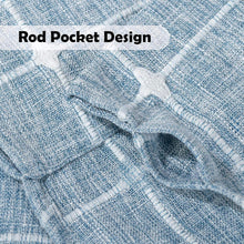 Kate Aurora 3 Piece Claire Embroidered Cafe Rod Pocket Kitchen Curtain Tier & Valance Set - Denim